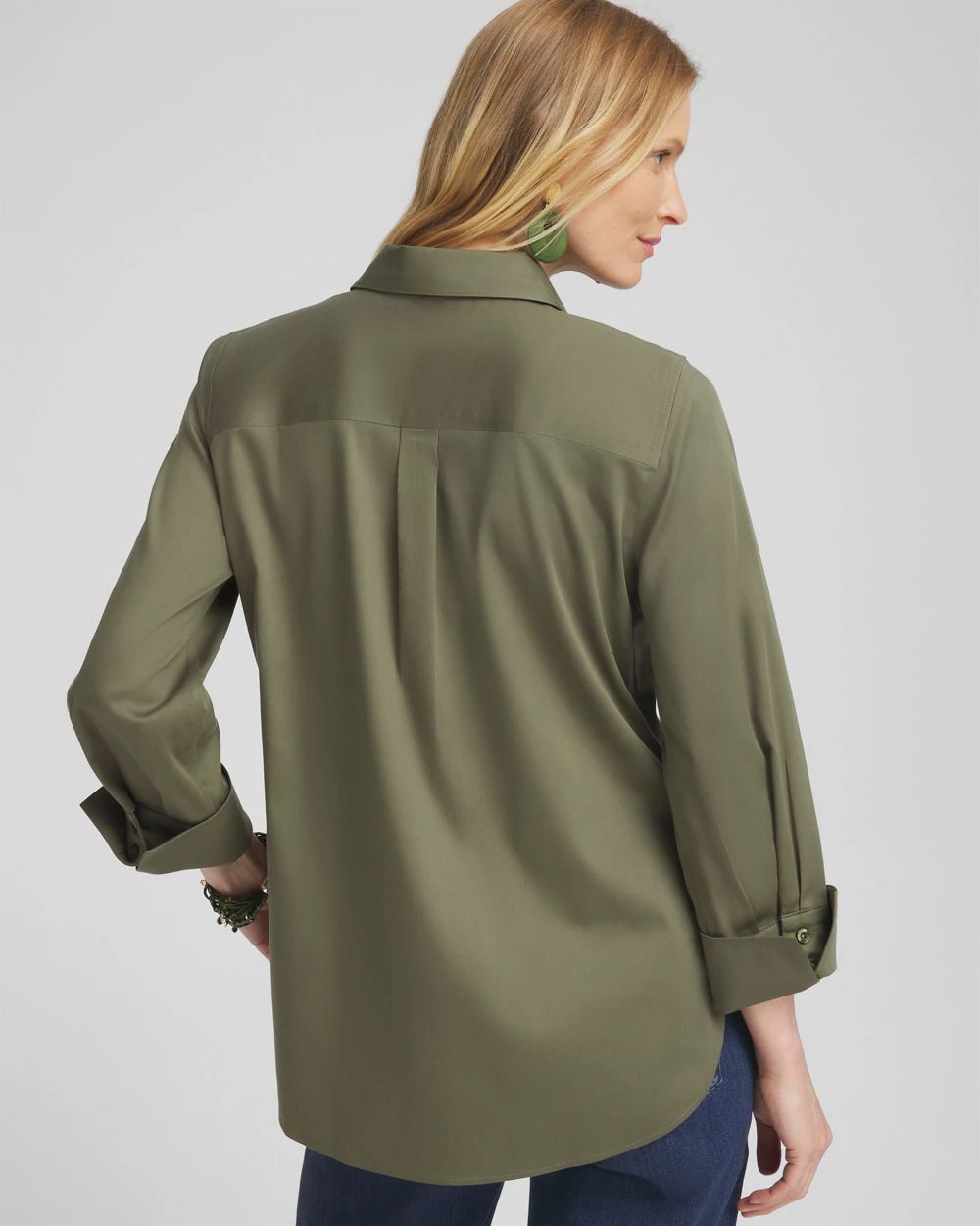 No Iron™ Stretch 3/4 Sleeve Shirt | Chico's